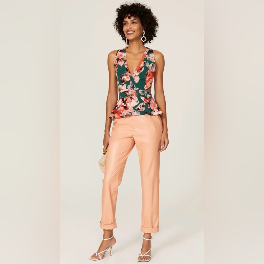 Marissa Webb floral peplum top